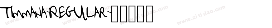 Timmana-Regular字体转换