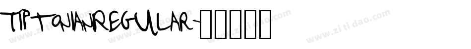 TiptonianRegular字体转换