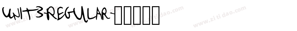 Unit3-Regular字体转换