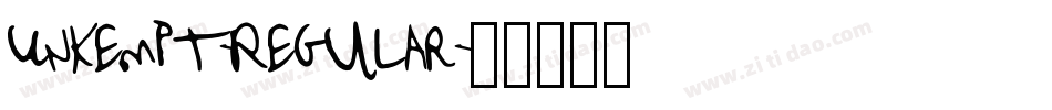 Unkempt-Regular字体转换