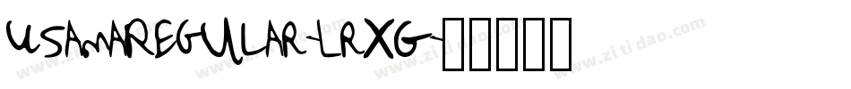 UsamaRegular-LrxG字体转换