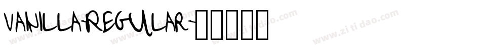 Vainilla-Regular字体转换