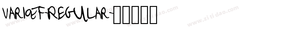 VarioEF-Regular字体转换