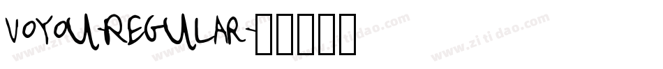 Voyou-Regular字体转换