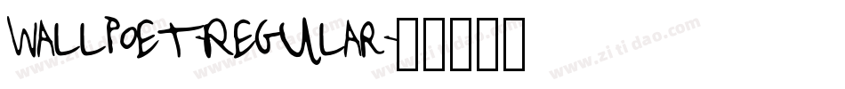 Wallpoet-Regular字体转换