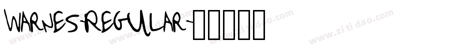 Warnes-Regular字体转换