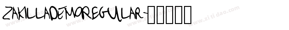 ZakillaDEMORegular字体转换