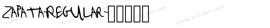 Zapata-Regular字体转换