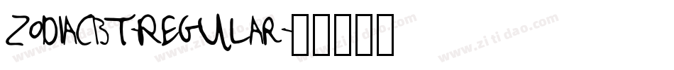 ZodiacBT-Regular字体转换