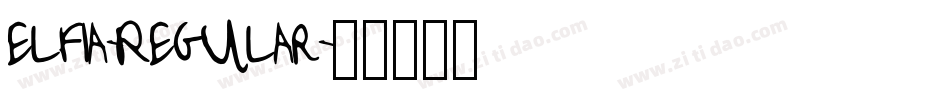 elfia-Regular字体转换