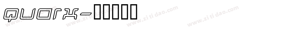 Quarx字体转换