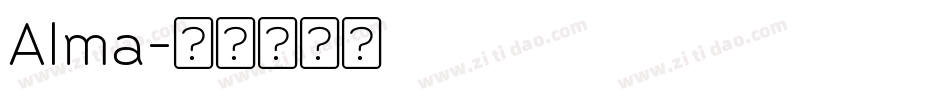 Alma字体转换