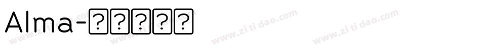 Alma字体转换