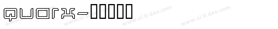 Quarx字体转换