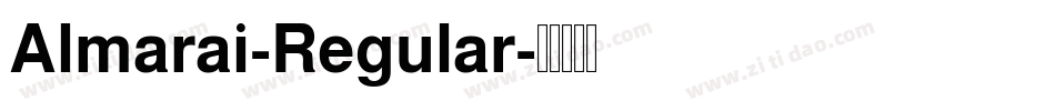 Almarai-Regular字体转换