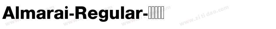 Almarai-Regular字体转换