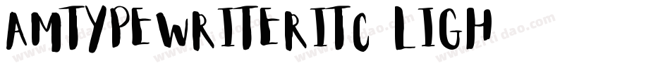 AmTypewriterITC-Ligh字体转换