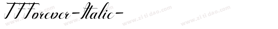 TFForever-Italic字体转换