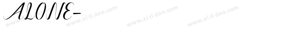 ALONE字体转换