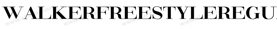 WalkerFreeStyleRegularFonty-DKR1字体转换