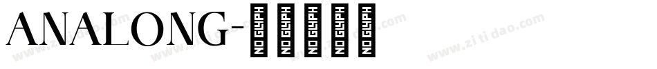 ANALONG字体转换