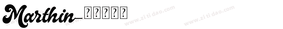 Marthin字体转换