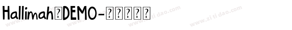 Hallimah_DEMO字体转换