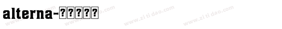 alterna字体转换
