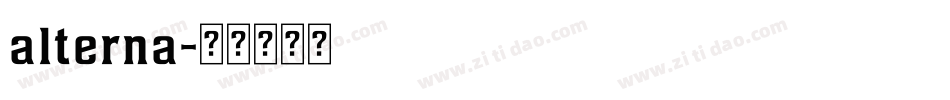 alterna字体转换