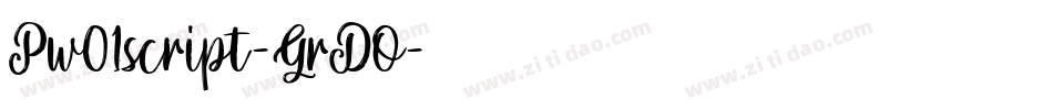 Pw01script-GrDO字体转换