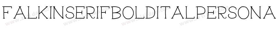 FalkinSerifBoldItalPersonal-3n06字体转换