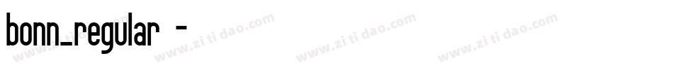 bonn_regular手机版字体转换