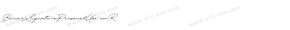 BarierSignaturePersonalUse-vmRzL字体转换