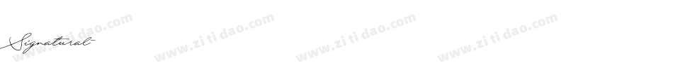 Signatural字体转换