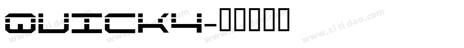 QUICK4字体转换