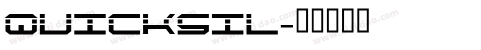 QUICKSIL字体转换