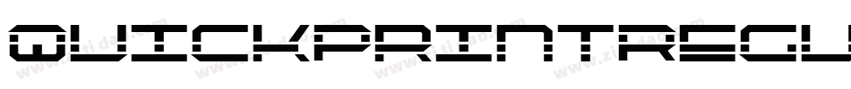 QuickPrintRegular-BArl字体转换