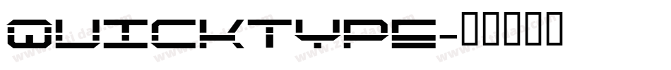 QuickType字体转换