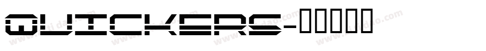 Quickers字体转换