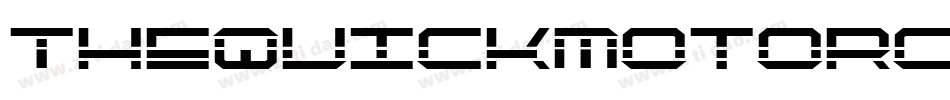 TheQuickMotorcross-gxwg5字体转换