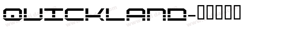 quickland字体转换