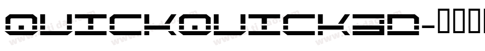 quickquick3d字体转换