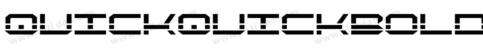 quickquickboldital字体转换