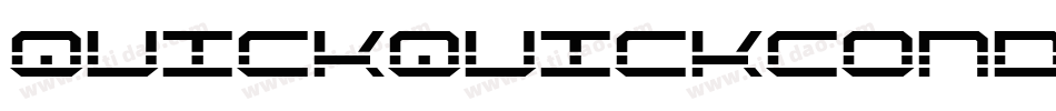 quickquickcond字体转换