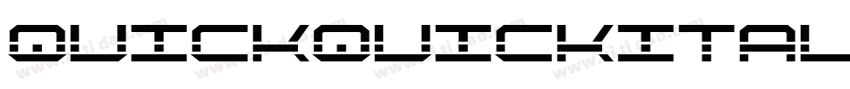 quickquickital字体转换