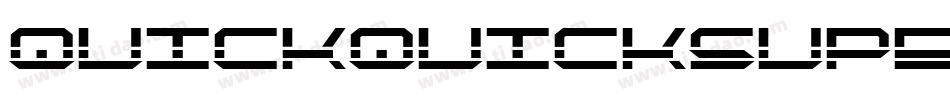 quickquicksuperital字体转换