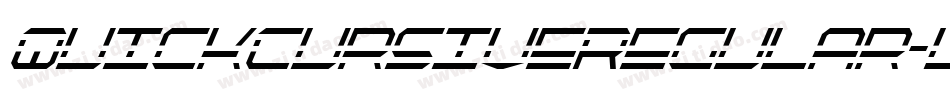 QuickCursiveRegular-lzY0字体转换