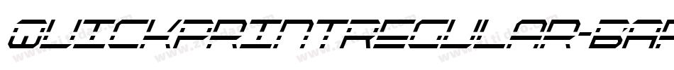 QuickPrintRegular-BArl字体转换