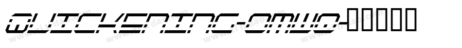Quickening-omwq字体转换