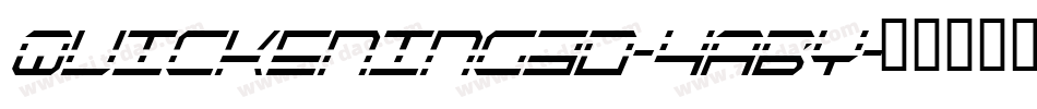 Quickening3D-4ABY字体转换